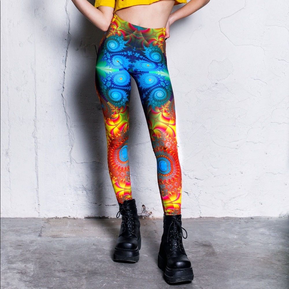 DevilWalking trippy festival leggings!